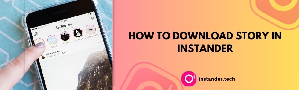 How To Download Story In Instander